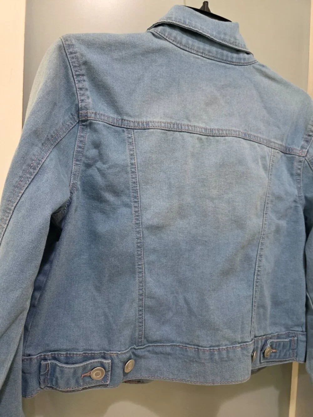 Baccini Light Wash‎ Denim Jean Jacket – Women’s Small Button Front Classic - Picture 12 of 12